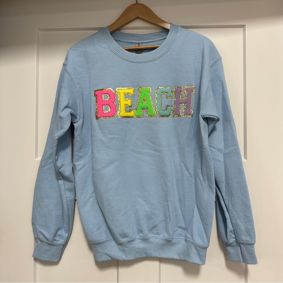 NEW Beach Crewneck Sweatshirt Sweater Size S - Picture 8 of 8